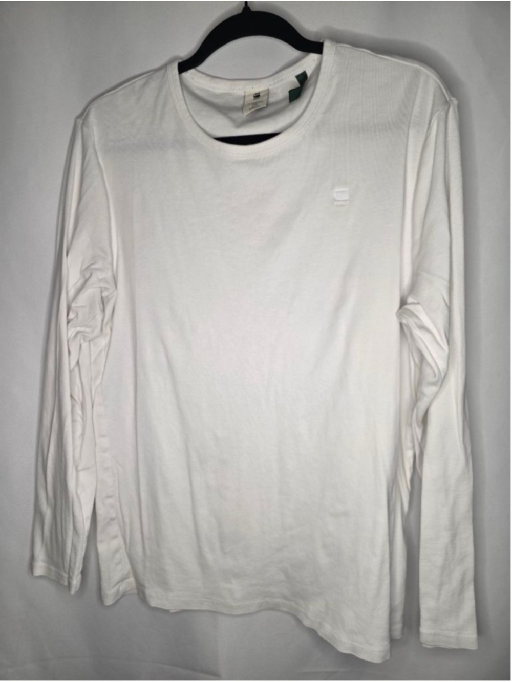 G-Star Raw Men's White Long Sleeve Tee XXL